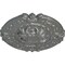 Ekena Millwork Southampton Ceiling Medallion (Fits Canopies up to 2 3/4"), Hand-Painted Silver, 16 3/8"OD x 1 3/4"P CM17SOSLS - alternate 2